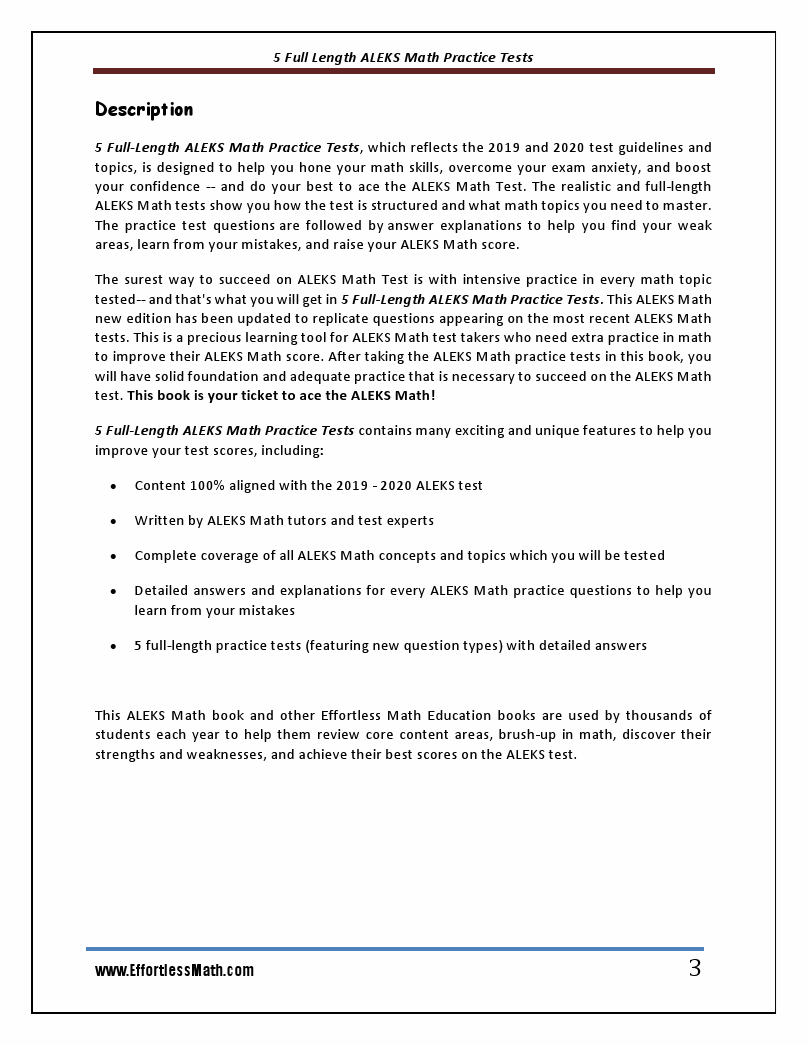 5 full length aleks math practice tests the practice you need to ace