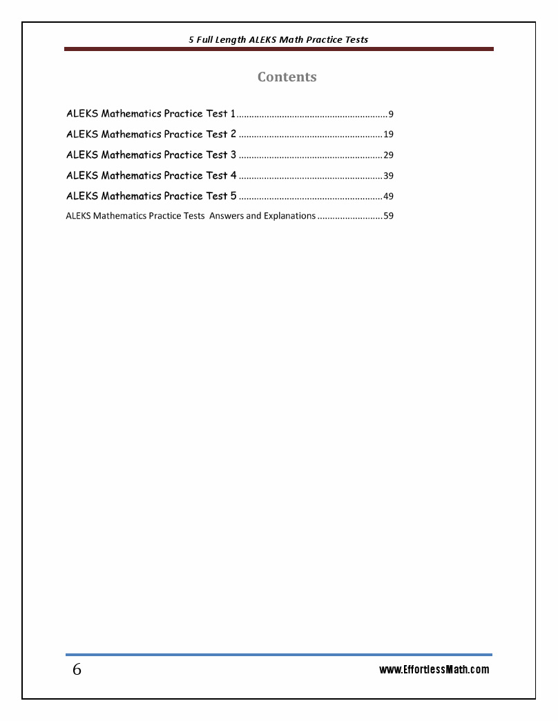 5 full length aleks math practice tests the practice you need to ace
