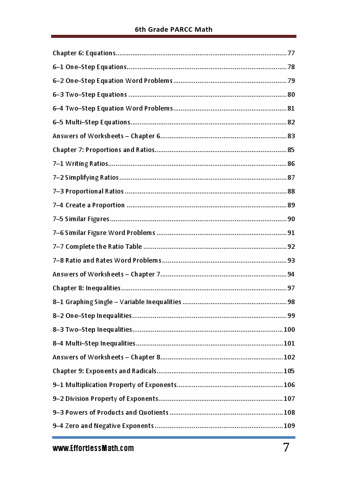 6th Grade PARCC Math Workbook 2018: The Most Comprehensive Review for ...