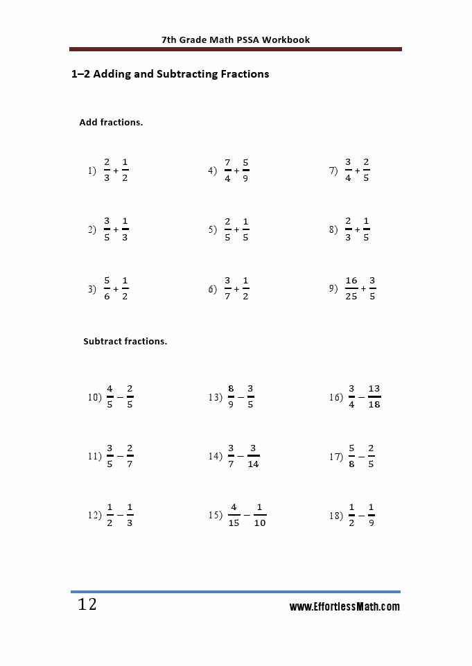 7th grade pssa math workbook 2018 the most comprehensive review for