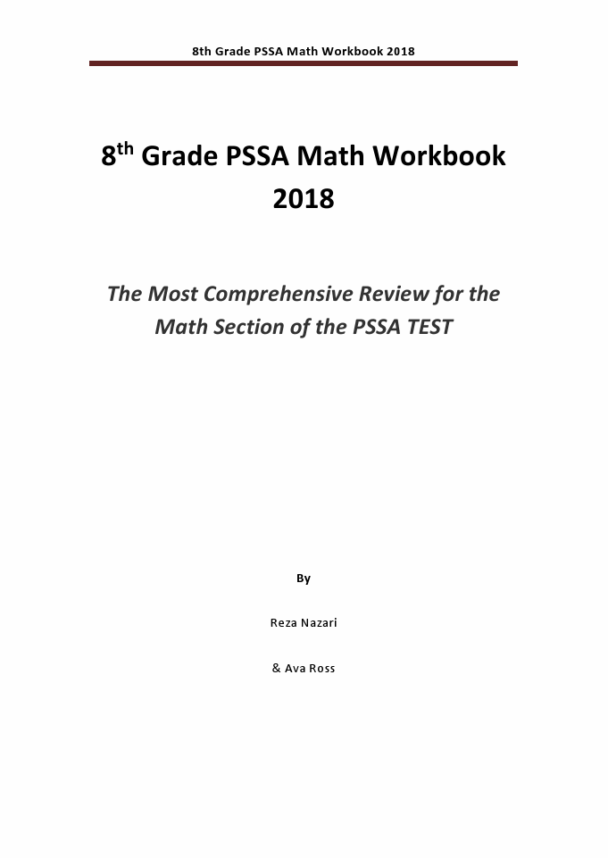 8th grade pssa math workbook 2018 the most comprehensive review for