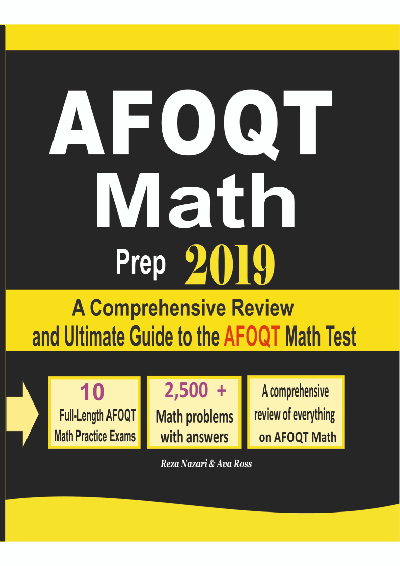 Afoqt math prep 2019 a comprehensive review and ultimate guide to the