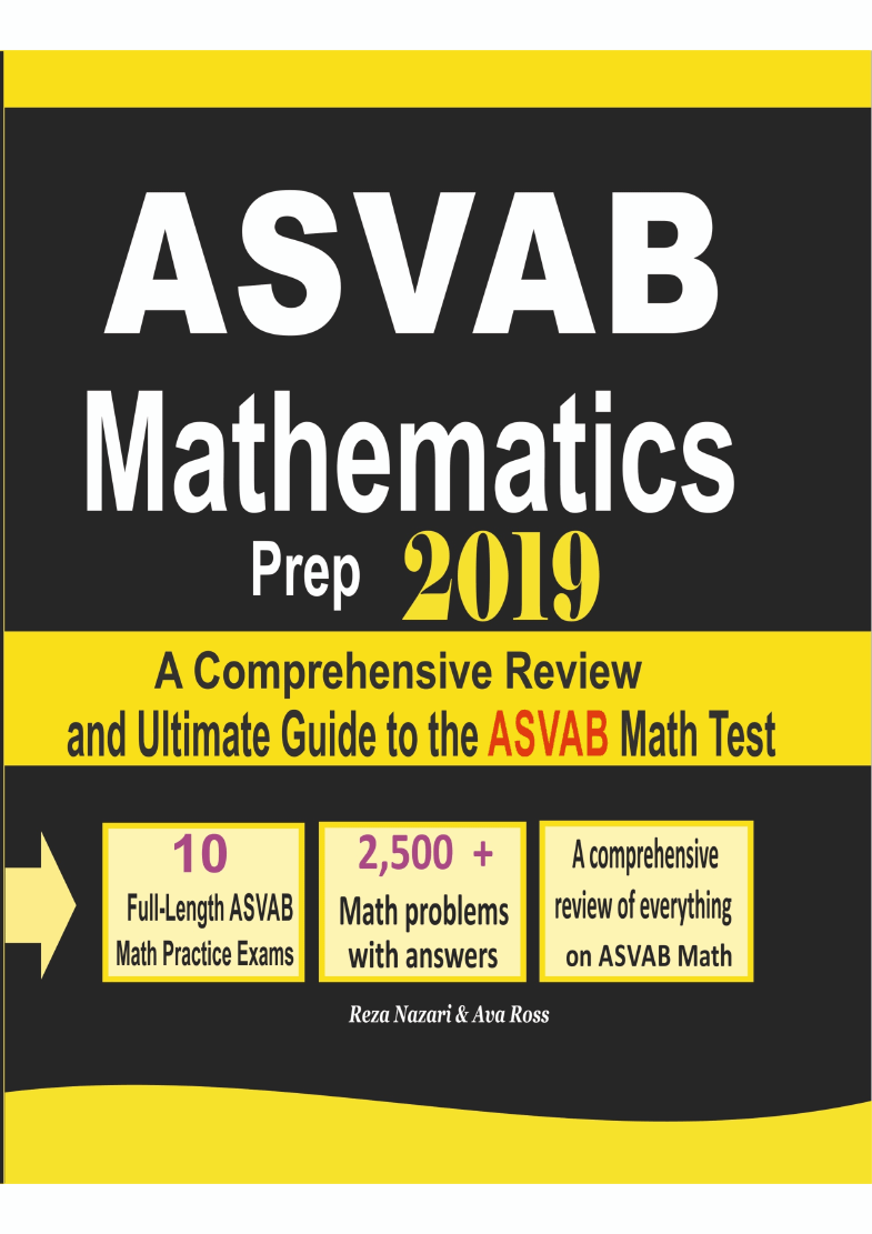 ASVAB Mathematics Prep 2019: A Comprehensive Review and Ultimate Guide ...