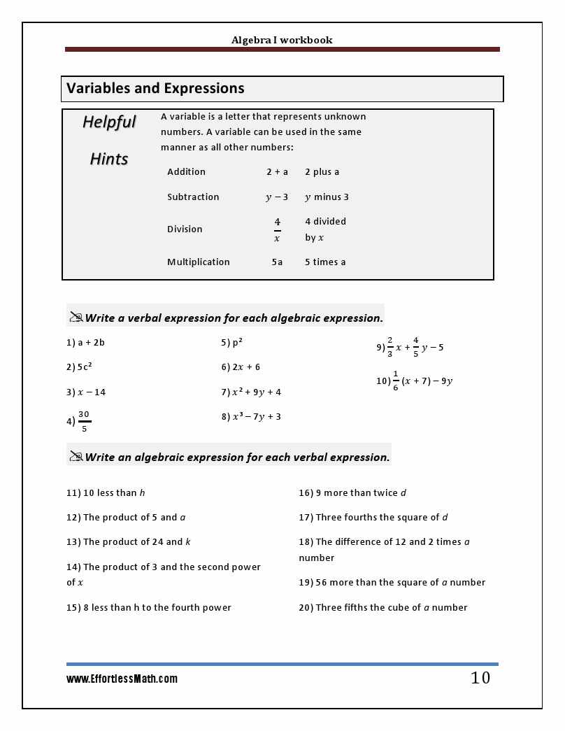 algebra 1 homework practice workbook answers pdf