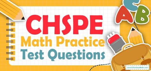 CHSPE Math Practice Test Questions