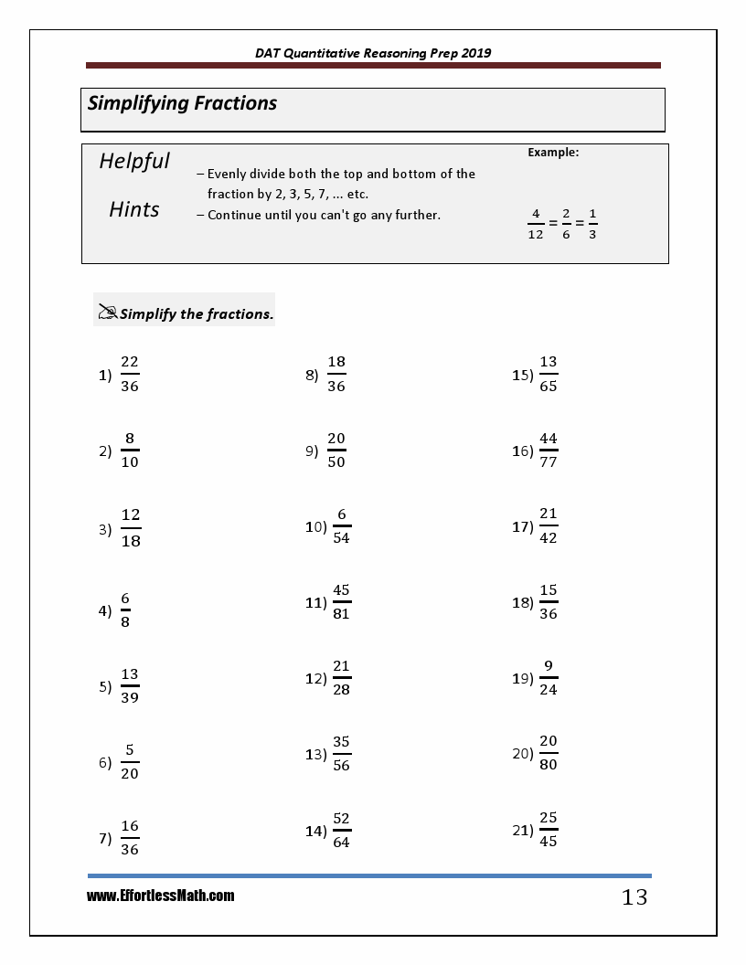 DAT Quantitative Reasoning Prep 2019 A Comprehensive Review and Ultimate Guide to the DAT Math