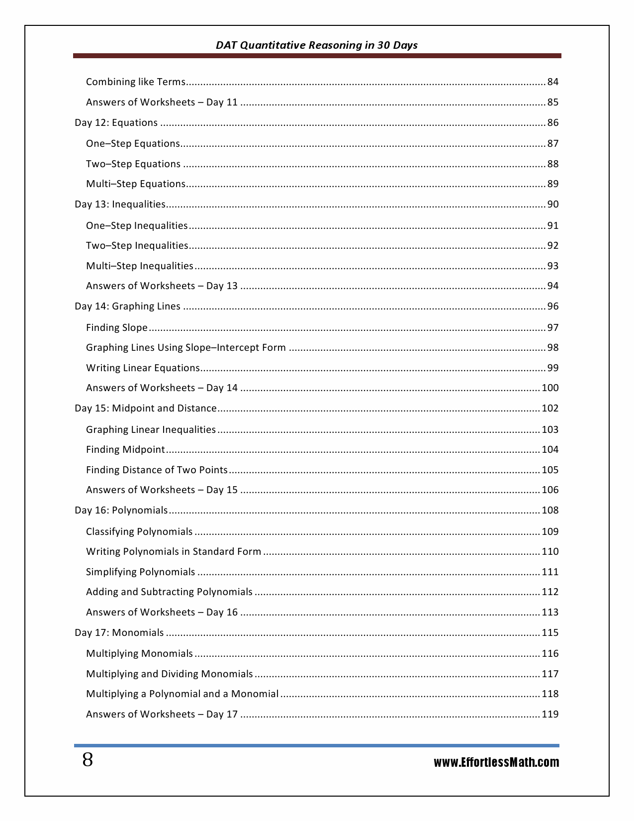 DAT Quantitative Reasoning in 30 Days: The Ultimate Crash Course to ...
