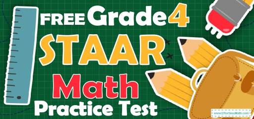 FREE 4th Grade STAAR Math Practice Test