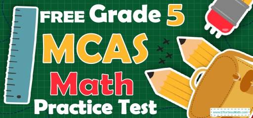 FREE 5th Grade MCAS Math Practice Test