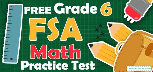 FREE 6th Grade FSA Math Practice Test