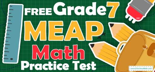 FREE 7th Grade MEAP Math Practice Test