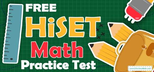 FREE HiSET Math Practice Test