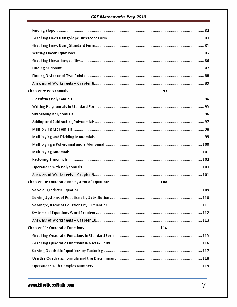 Gre Mathematics