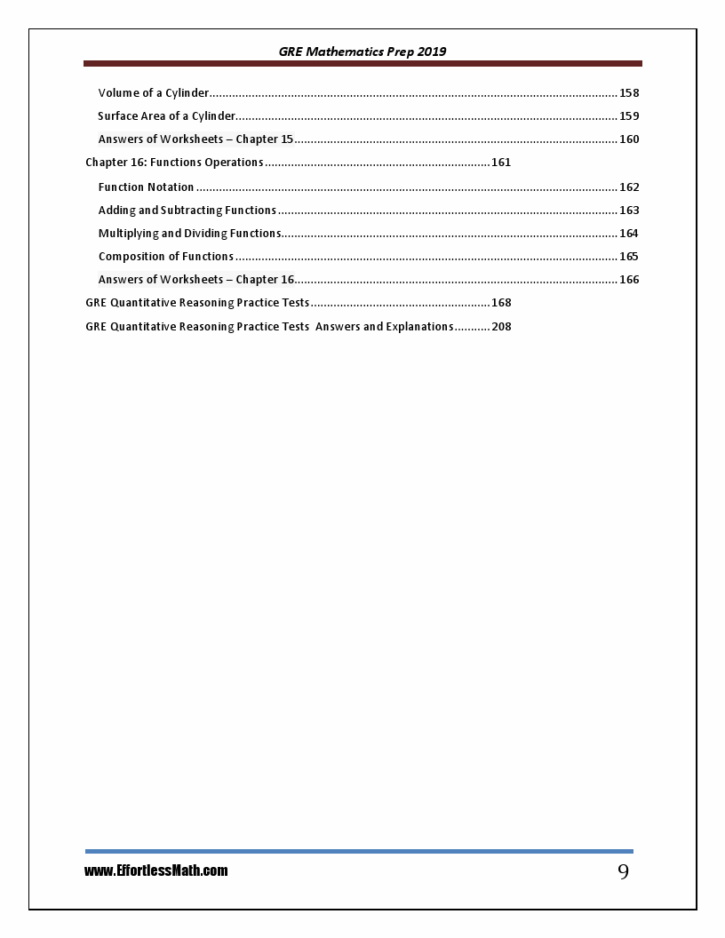 GRE Mathematics Prep 2019: A Comprehensive Review and Ultimate Guide to ...