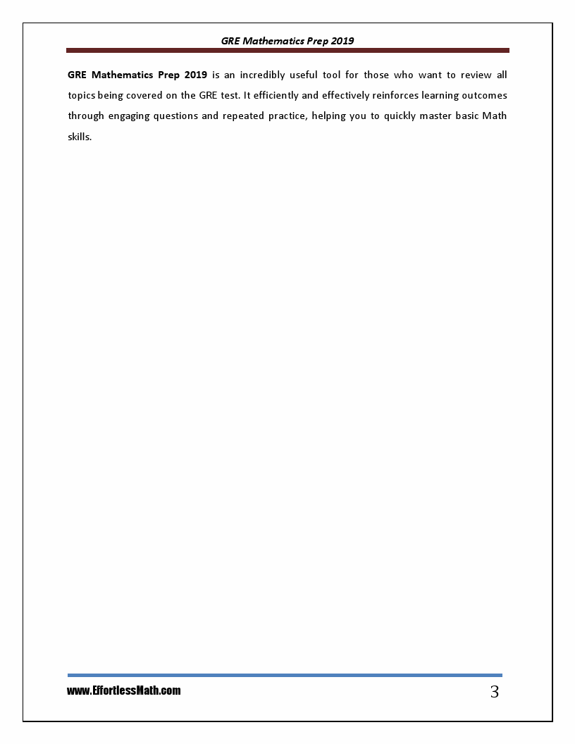 Gre mathematics prep 2019 a comprehensive review and ultimate guide to