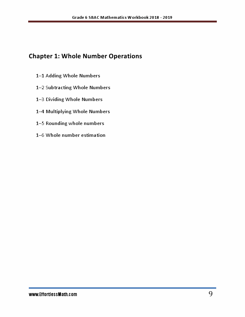 Grade 6 SBAC Mathematics Workbook 2018 – 2019: A Comprehensive Review ...