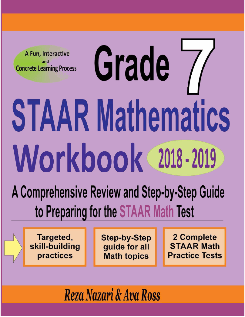 Grade 7 staar mathematics workbook 2018 2019 a comprehensive review