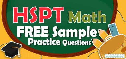 HSPT Math FREE Sample Practice Questions