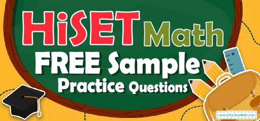 HiSET Math FREE Sample Practice Questions