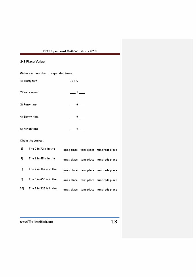 ISEE UPPER LEVEL Math Workbook 2018: The Most Comprehensive Review for ...
