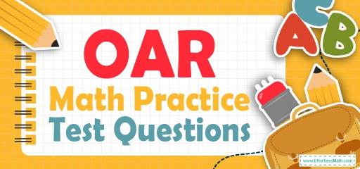OAR Math Practice Test Questions