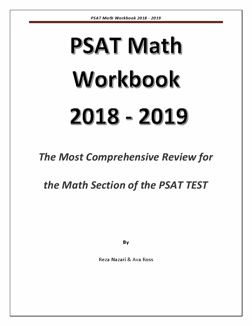 PSAT Math Workbook 2018 – 2019: The Most Comprehensive Review for the ...
