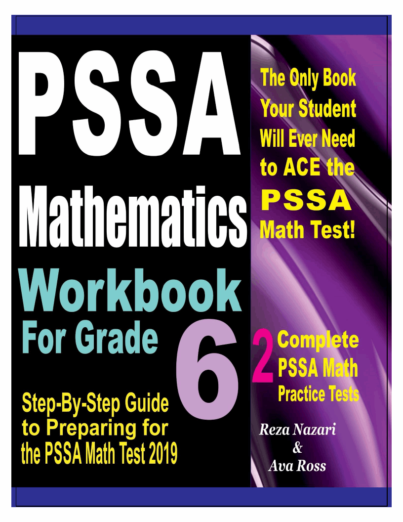 Pssa mathematics workbook for grade 6 step by step guide to preparing
