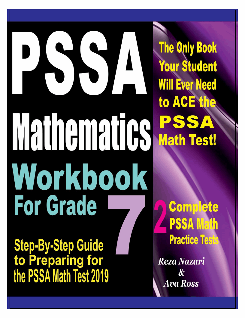 PSSA Mathematics Workbook For Grade 7 StepByStep Guide to Preparing