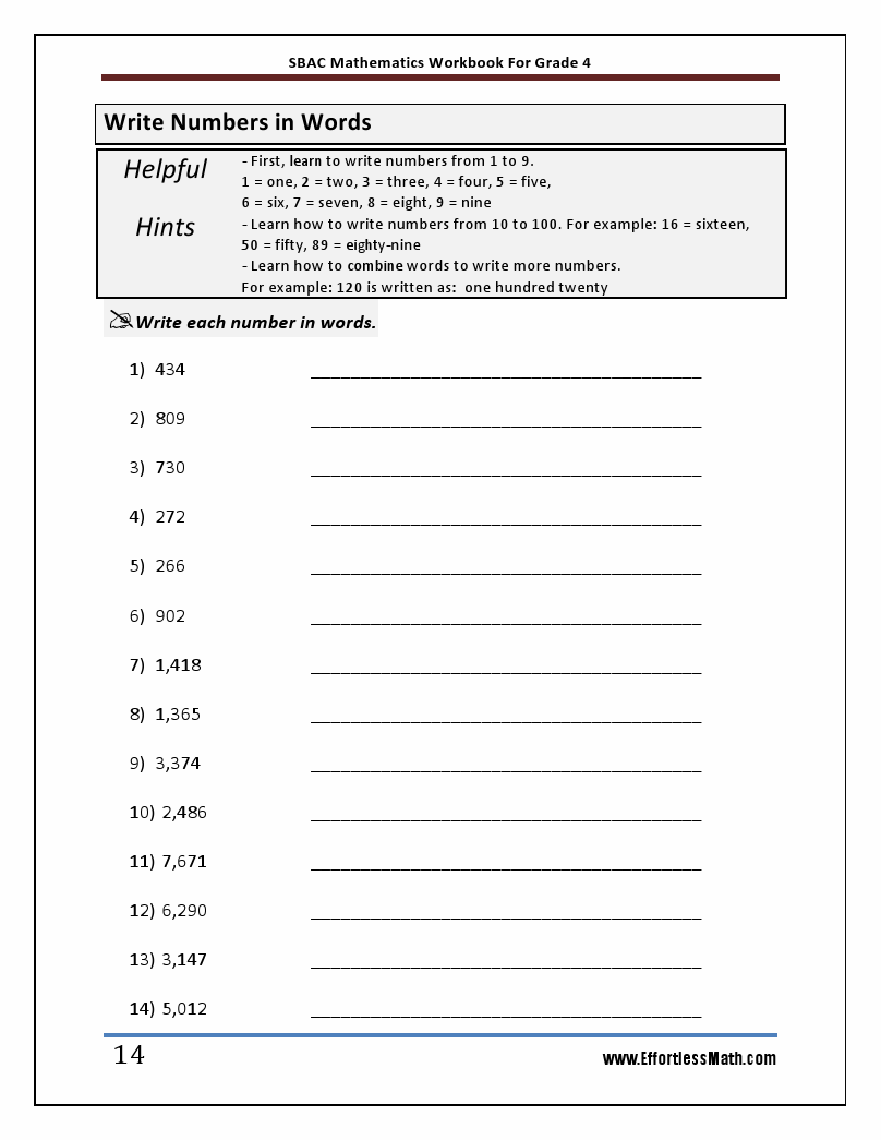 SBAC Mathematics Workbook For Grade 4: Step-By-Step Guide to Preparing ...