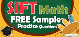 SIFT Math FREE Sample Practice Questions