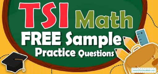 TSI Math FREE Sample Practice Questions