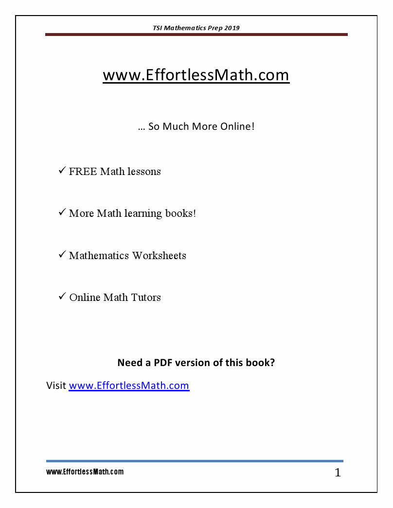 Tsi math practice test dudehoure