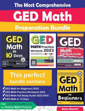 The Most Comprehensive GED Math Preparation Bundle: Includes GED Math Prep Books, Workbooks, and Practice Tests