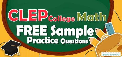 CLEP College Math FREE Sample Practice Questions