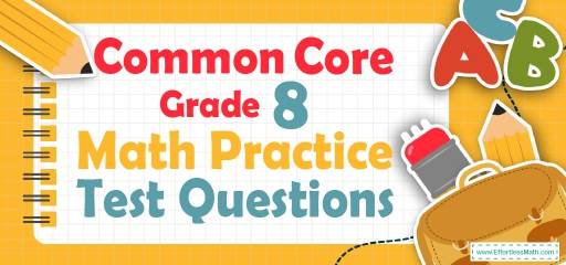8th Grade Common Core Math Practice Test Questions