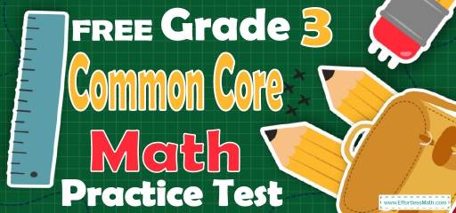 FREE 3rd Grade Common Core  Math Practice Test