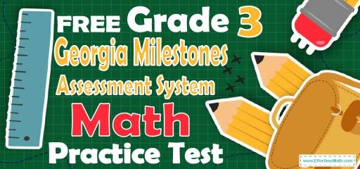 FREE 3rd Grade Georgia Milestones Assessment System Math Practice Test