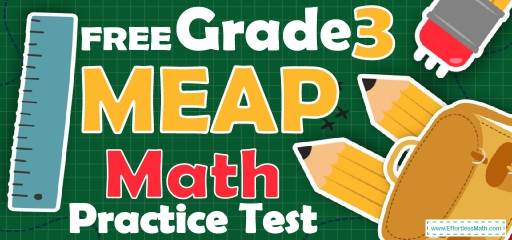 FREE 3rd Grade MEAP Math Practice Test