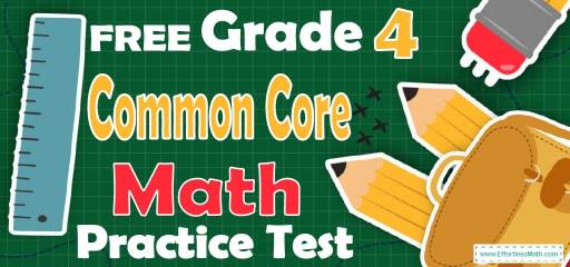 FREE 4th Grade Common Core Math Practice Test