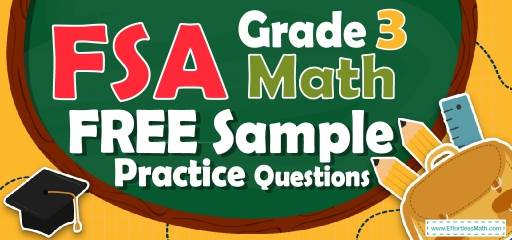 3rd Grade FSA Math FREE Sample Practice Questions