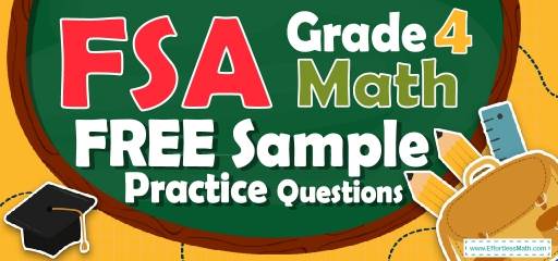 4th Grade FSA Math FREE Sample Practice Questions