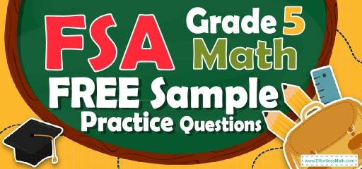 5th Grade FSA Math FREE Sample Practice Questions
