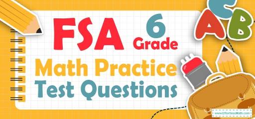 6th Grade FSA Math Practice Test Questions
