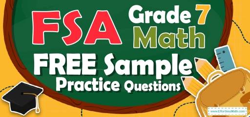 7th Grade FSA Math FREE Sample Practice Questions