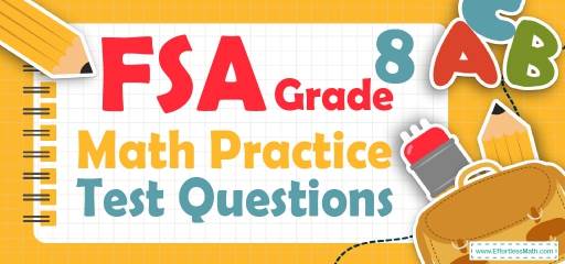 8th Grade FSA Math Practice Test Questions