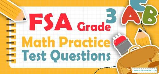 3rd Grade FSA Math Practice Test Questions