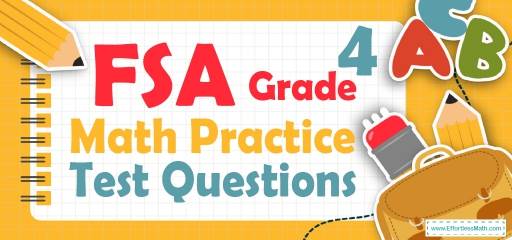 4th Grade FSA Math Practice Test Questions