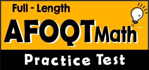 Full-Length AFOQT Math Practice Test