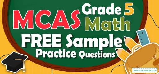 5th Grade MCAS Math FREE Sample Practice Questions