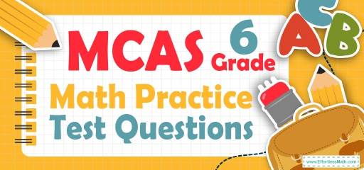 6th Grade MCAS Math Practice Test Questions